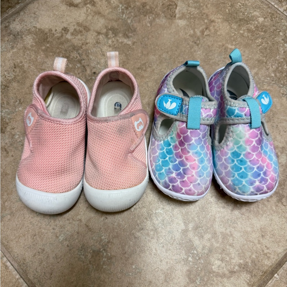 Girls Shoes size 7 Bundle (BMCityBM Walking shoes & Mermaid Water Shoes)